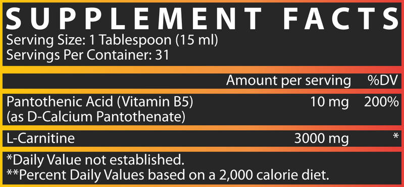 Liquid Carnitine 3000 Facts